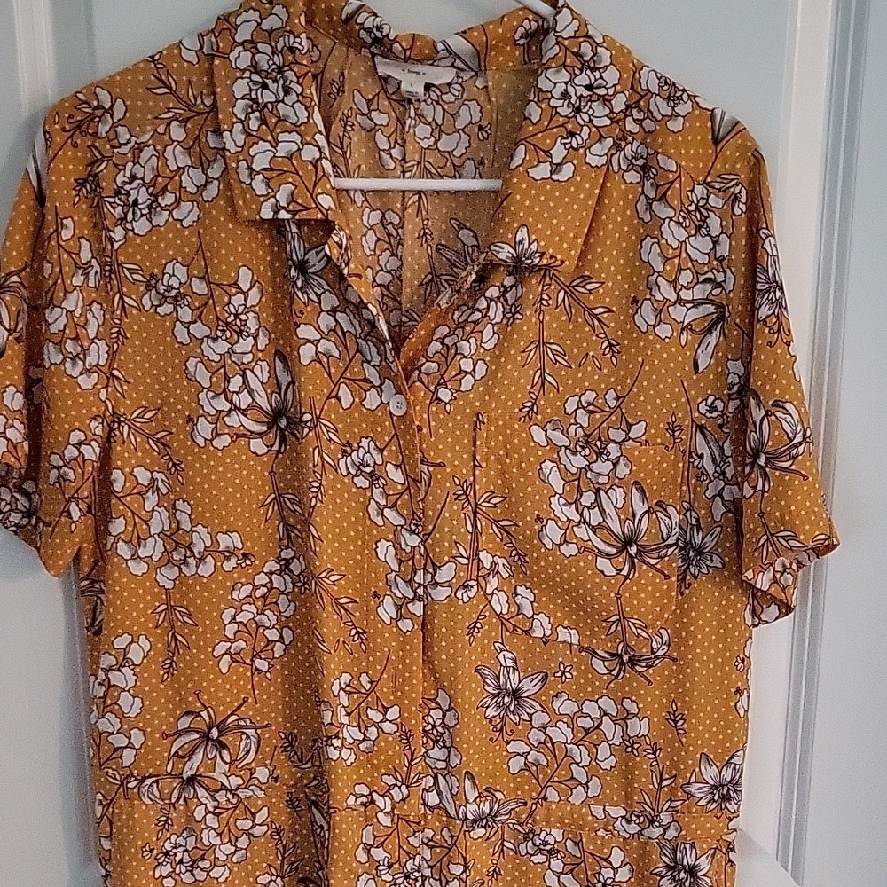 Elegant Floral Yellow Jumpsuit - Picture 4 of 5